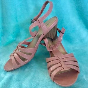 Croft & Barrow Dusty Pink Kitten Heel Slingbacks